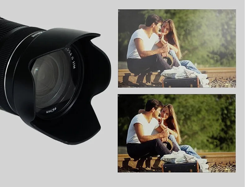 Pare-soleil HB-32 67mm HB 32 HB32 réversible pour Nikon 18-105mm 18-140mm