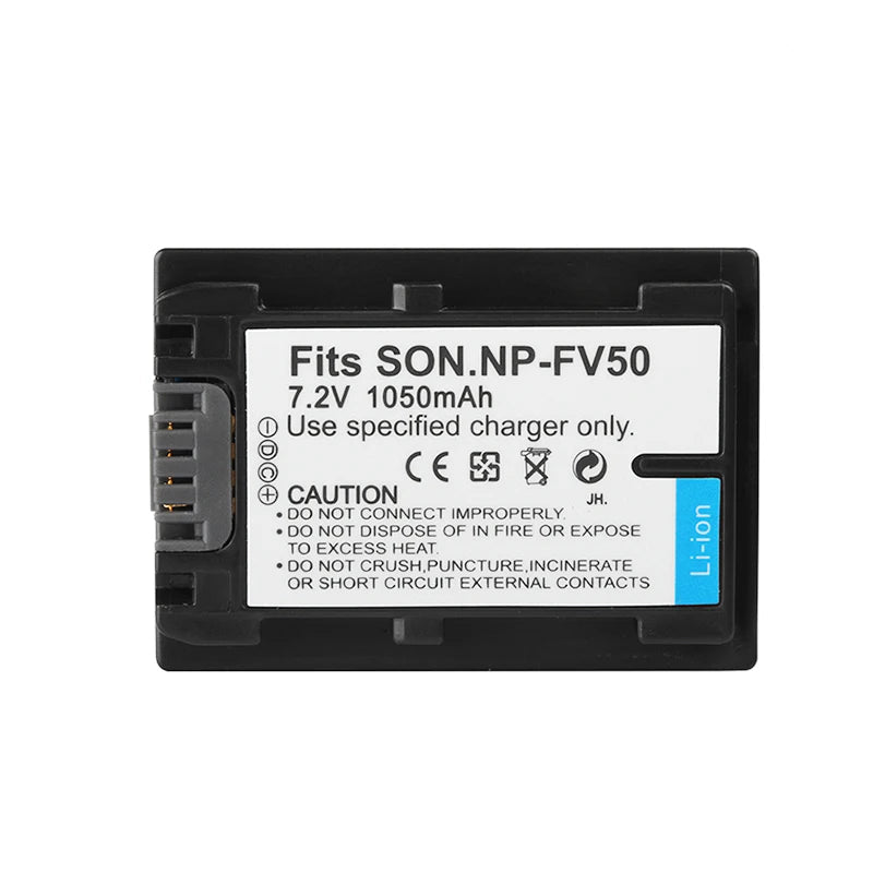 Batterie NP-FV50 FV50 JHTC 1050mAh Pour Sony NP-FV30 NP-FV40 HDR-CX150E HDR-CX170 HDR-CX300...