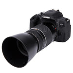 Pare-soleil ET-60 58mm et60 réversibles pour Canon EF-S 55-250mm f/4-5.6 IS II et EF 75-300mm f/4-5.6 III objectif USM