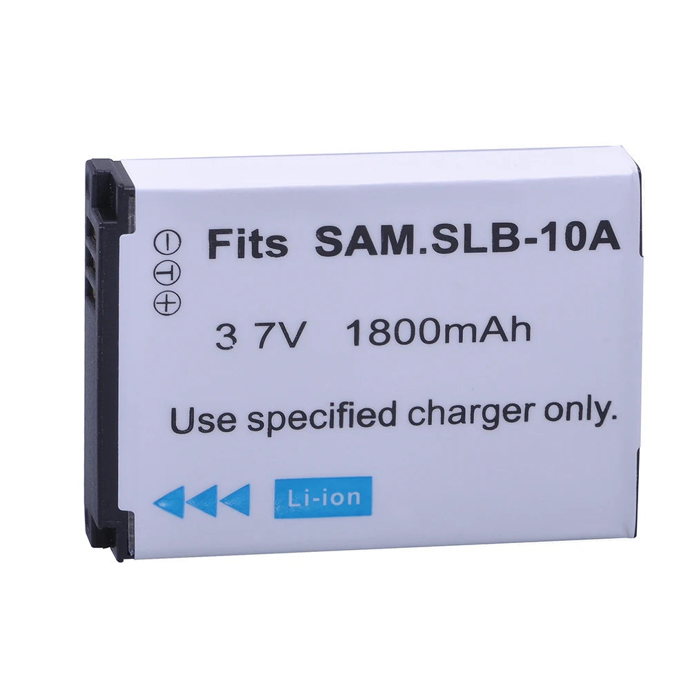 Batterie Batmax SLB-10A SLB 10A + chargeur pour Samsung P800 P1000 PL50 PL51 PL55 SL420 SL502 SL620 SL720 SL820 WB700