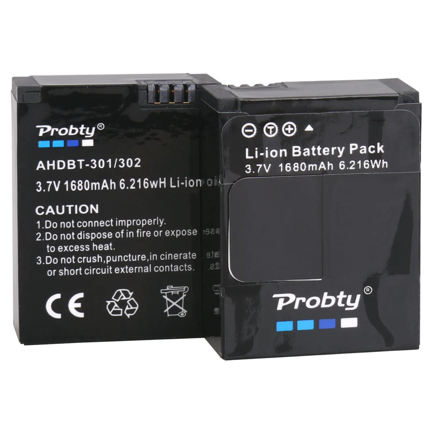 Batterie probty pour GoPro Hero3 Hero 3 + chargeur double