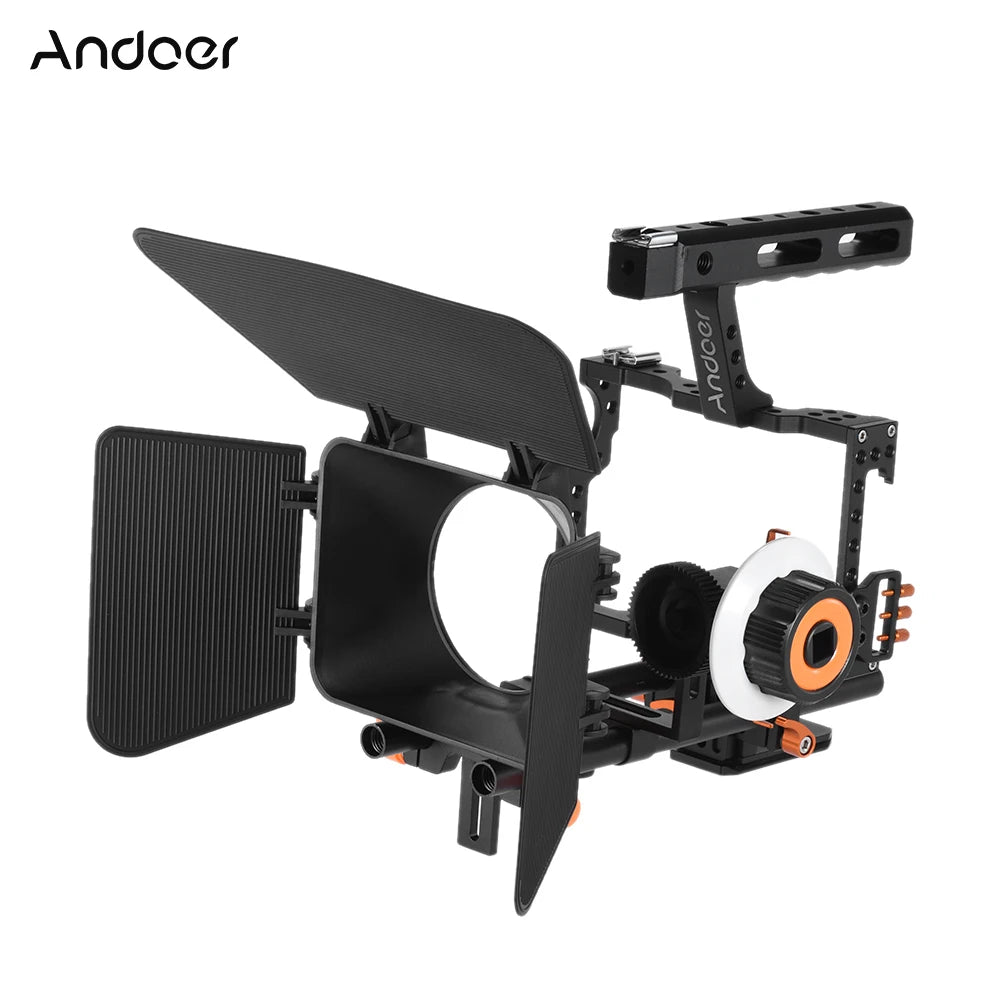 Kit de montage vidéo Andoer C500 suivi de la mise au point, poignée pour Sony A7IV, A7S III, A7 III, A7R III..