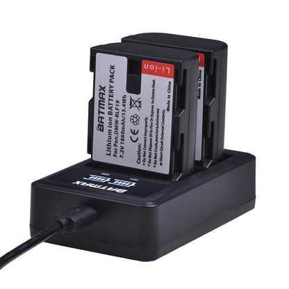 Batterie Batmax DMW-BLF19 DMW BLF19 DMW-BLF19e + chargeur LED USB pour Panasonic Lumix GH3 GH4 GH5 DMW-BLF19PP
