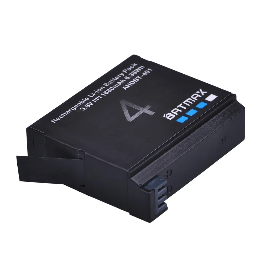 Batterie Batmax 1680mAh pour Gopro Hero 4 + chargeur 3-Slots