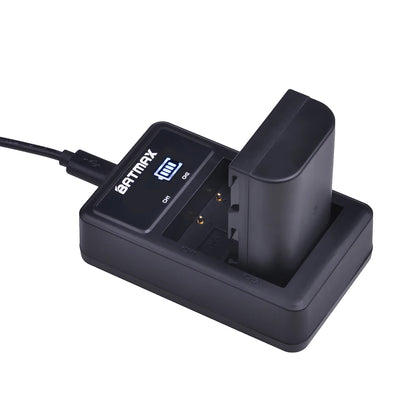 Batterie Batmax DMW-BLF19 DMW BLF19 DMW-BLF19e + chargeur LED USB pour Panasonic Lumix GH3 GH4 GH5 DMW-BLF19PP