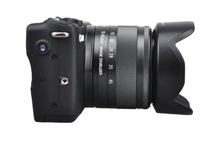 Pare-soleil EW-53 49mm ew 53 EW53 réversible pour Canon EF-M 15-45mm f/3.5-6.3 IS STM