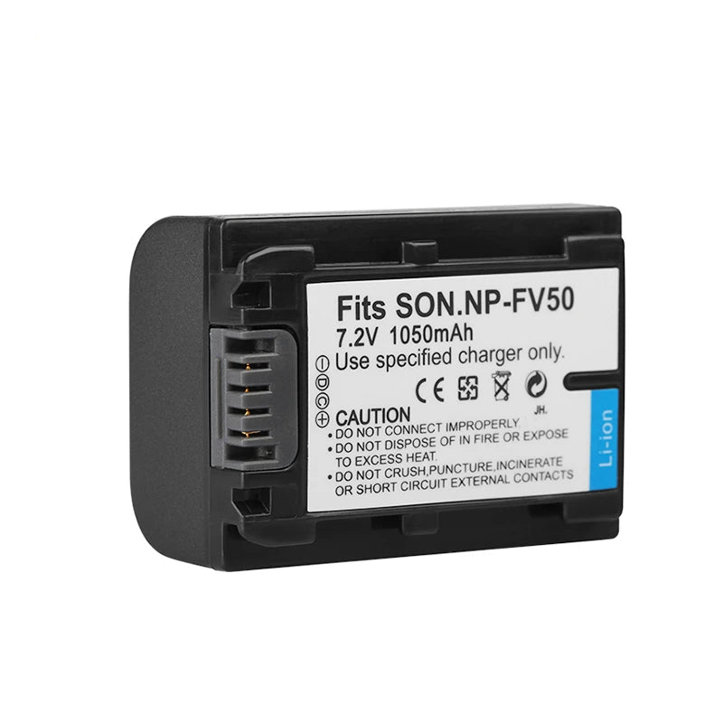 Batterie NP-FV50 FV50 JHTC 1050mAh Pour Sony NP-FV30 NP-FV40 HDR-CX150E HDR-CX170 HDR-CX300...