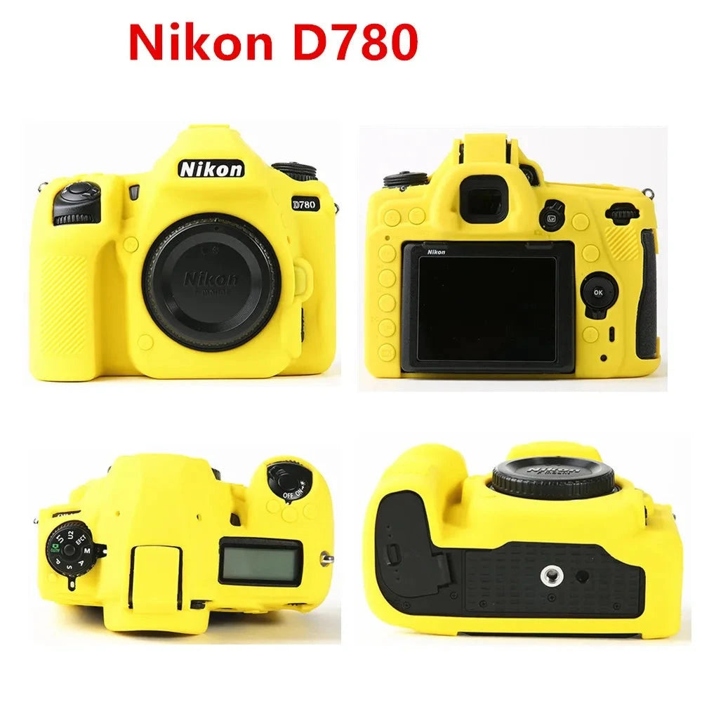Housse silicone de protection anti-choc pour Nikon Z6II Z7II Z30 D850 D780 D750 D600 D610 D5200 D7100 D7200 D810 D810A