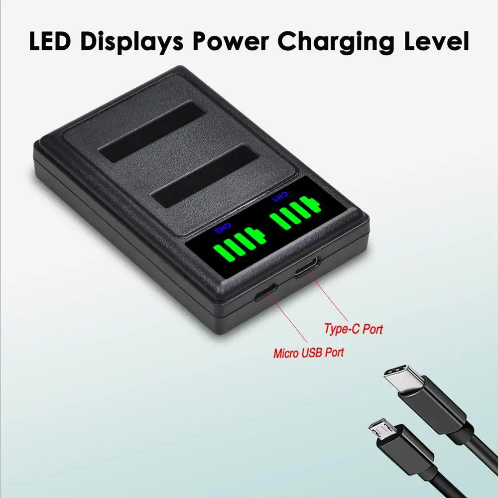Batterie Batmax NP-50 NP50 + Chargeur Pour Nigit Vision Caméra pour FUJIFILM pour Pentax D-Li68 pour KODAK KLIC-7004