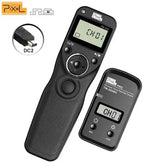 Cable de control remot sense fil Pixel TW-283 amb temporitzador i disparador (DC0 DC2 N3 E3 S1 S2) per a Canon Nikon Sony Panasonic
