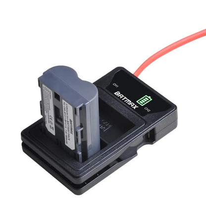 Batterie Batmax BP-511A BP-511 BP 511 511A BP511 BP511A avec double chargeur USB LED pour Canon EOS 40D 300D 5D 20D 30D 50D 10D D60 G6