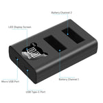 Batterie Probty pour Gopro max Gopro max 360 + chargeur double