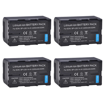 Batteries génériques + chargeur rapide double pour batteries BP-U30 BP U30 2200mAh pour sony FS7 FS5 x180 ...