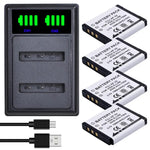 Batterie Batmax NP-50 NP50 + Chargeur Pour Nigit Vision Caméra pour FUJIFILM pour Pentax D-Li68 pour KODAK KLIC-7004