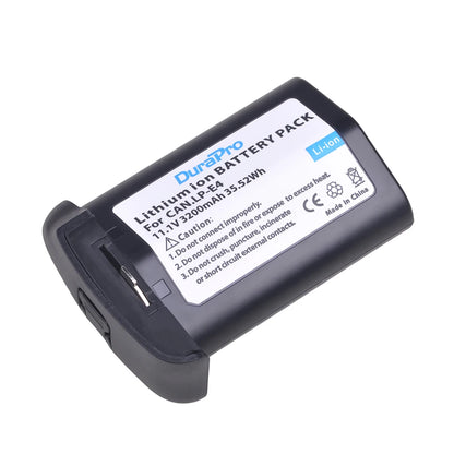 Batterie DuraPro LP-E4N LP-E4 + chargeur pour Canon EOS-1D C, EOS 1D Mark III, EOS 1Ds Mark III, EOS 1D Mark IV