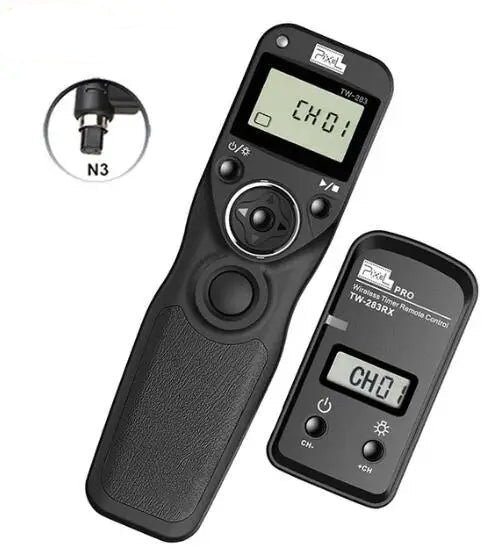 Télécommande sans fil Pixel TW-283 minuterie déclencheur (DC0 DC2 N3 E3 S1 S2) câble pour Canon Nikon Sony Panasonic