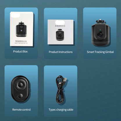 Gimbal intelligent Rotation à 360 ° Selfie Suivi automatique du visage pour GoPro Osmo Action Smartphone...