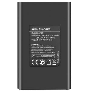 Batterie Probty pour Gopro max Gopro max 360 + chargeur double