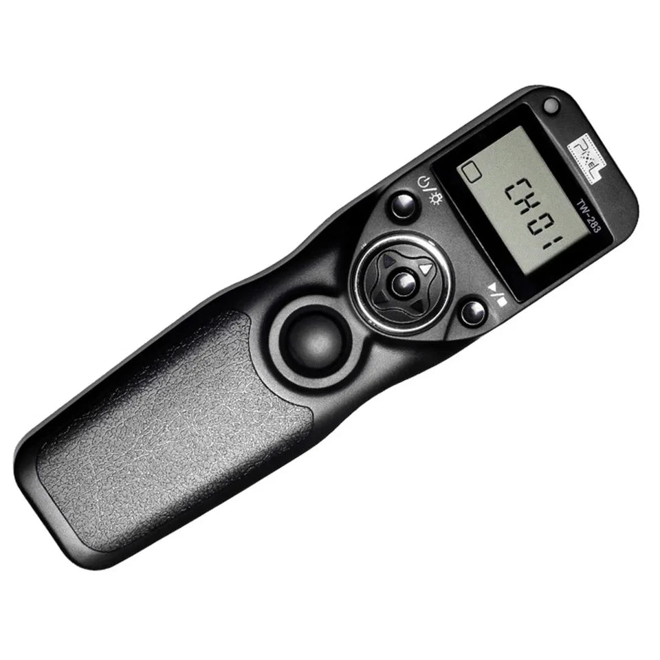 Cable de control remot sense fil Pixel TW-283 amb temporitzador i disparador (DC0 DC2 N3 E3 S1 S2) per a Canon Nikon Sony Panasonic