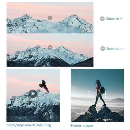 Télécommande Aodelan ML-L7A sans fil Bluetooth pour Nikon Z30 Z6II Z7II A1000 B600 P1000 P950 Z50