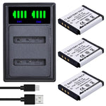 Batterie Batmax NP-50 NP50 + Chargeur Pour Nigit Vision Caméra pour FUJIFILM pour Pentax D-Li68 pour KODAK KLIC-7004