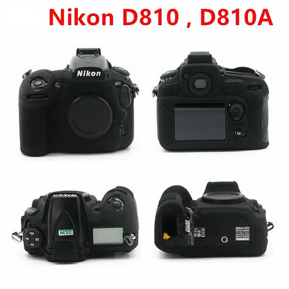 Housse silicone de protection anti-choc pour Nikon Z6II Z7II Z30 D850 D780 D750 D600 D610 D5200 D7100 D7200 D810 D810A