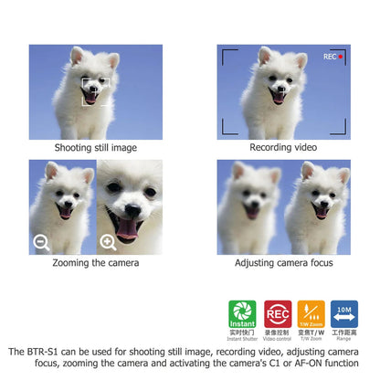 Télécommande JJC RMT-P1BT Bluetooth pour Sony A7R V A7IV A7III A7 IV A7 III A7CR A6400 A7CR ZV-E1 ZV-E10 ZV-1 FX30