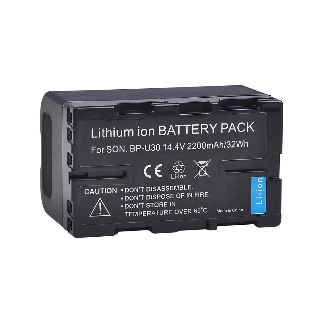 Batteries génériques + chargeur rapide double pour batteries BP-U30 BP U30 2200mAh pour sony FS7 FS5 x180 ...