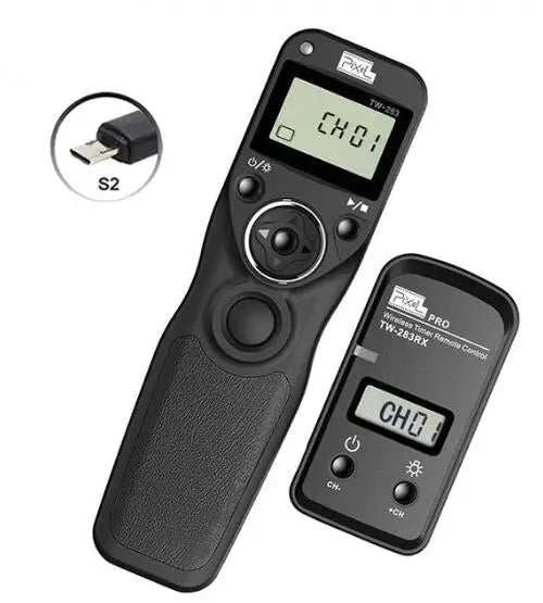 Télécommande sans fil Pixel TW-283 minuterie déclencheur (DC0 DC2 N3 E3 S1 S2) câble pour Canon Nikon Sony Panasonic