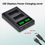 Batterie + chargeur double Batmax LP-E17 LPE17 LP E17 pour Canon EOS R8 R10 RP R50 200D 250D M3 M5 M6 750D 760D T6s 800D T8i