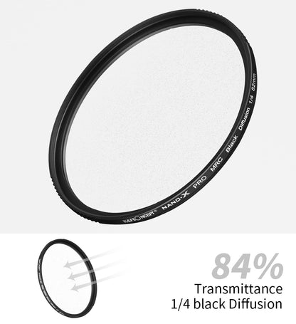 Filtre Black Mist MRC 1/4 K&F Concept 37 à 82 mm