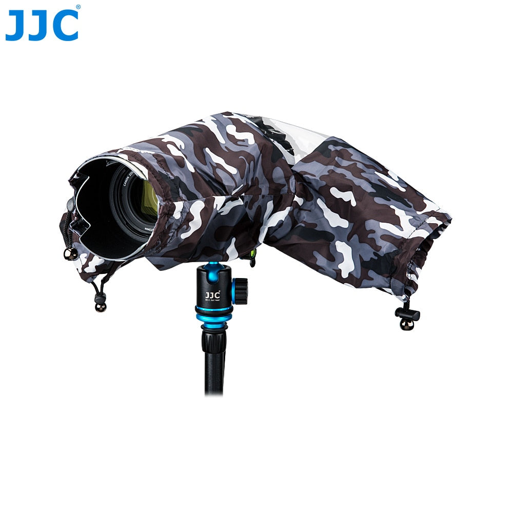 Housse de pluie JJC haute qualité imperméable à l'eau pour tout reflex + objectif