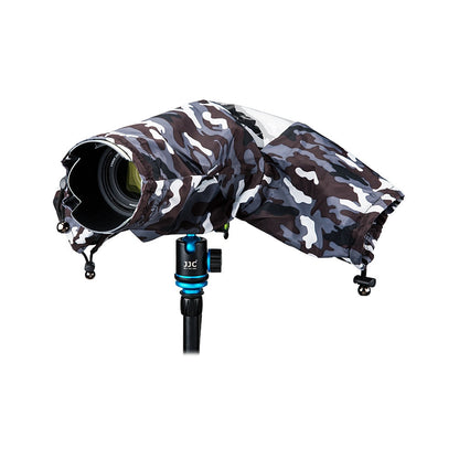 Housse de pluie JJC haute qualité imperméable à l'eau pour tout reflex + objectif