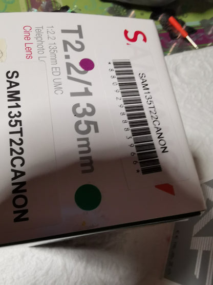 Samyang 135 mm T2.2 ED UMC cinéma neuf pour Canon EF + garantie