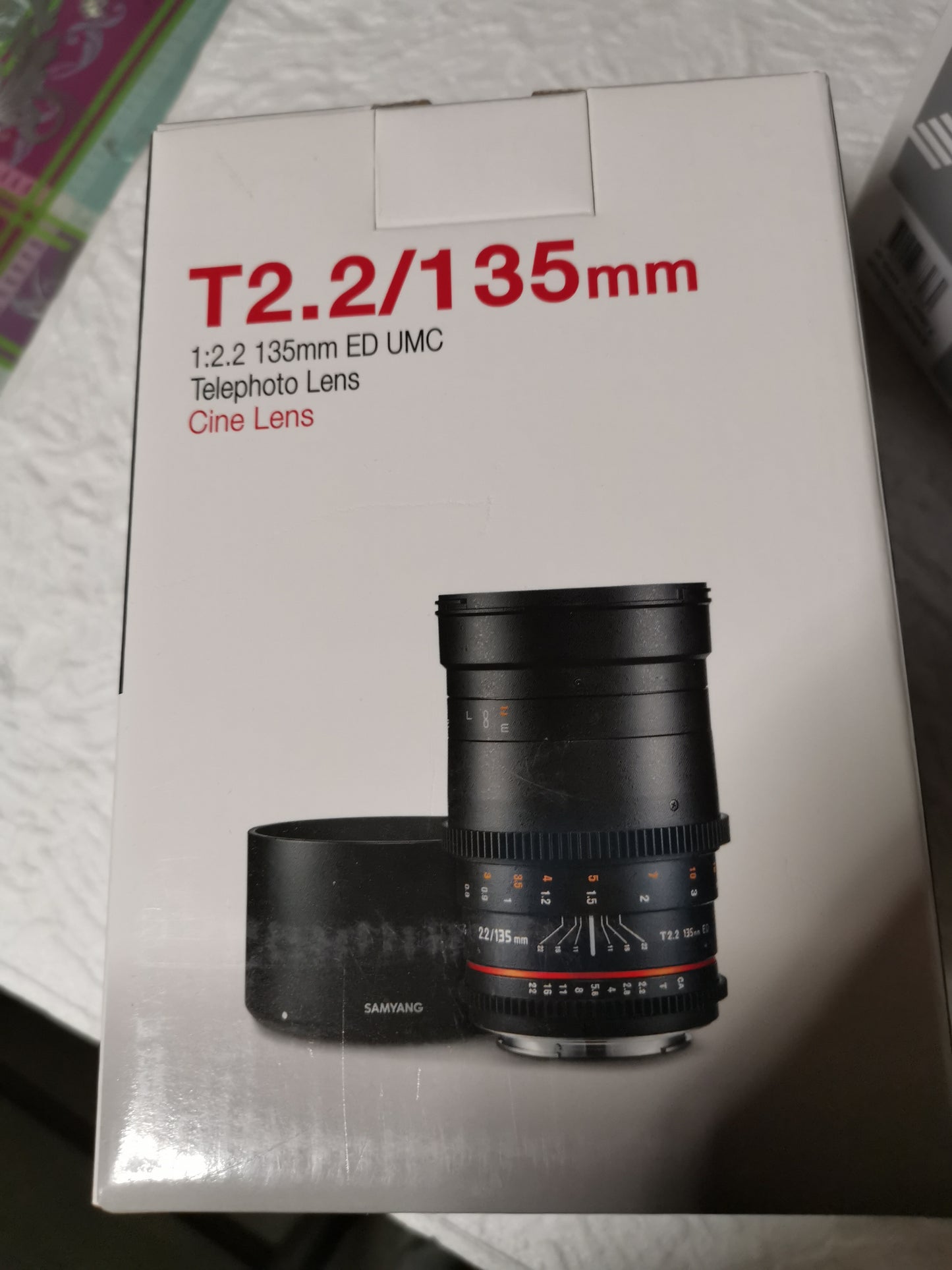 Samyang 135 mm T2.2 ED UMC cinéma neuf pour Canon EF + garantie