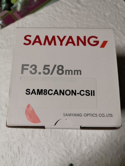 SAMYANG Fisheye 8mm f/3.5 UMC CSII pour Canon EF-S neuf + garantie