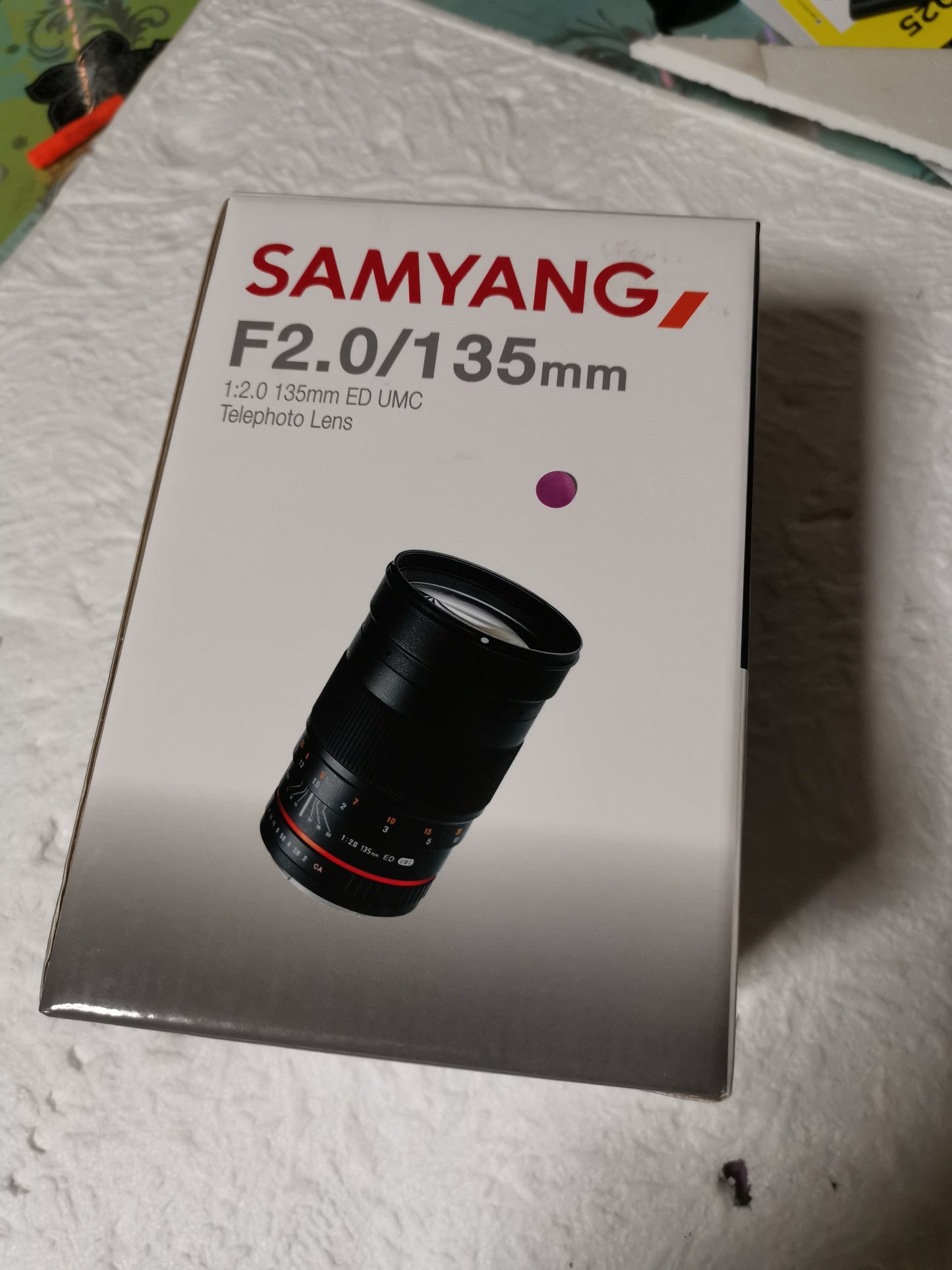 SAMYANG 135 mm f2.0 ED UMC pour Sony E neuf + garantie