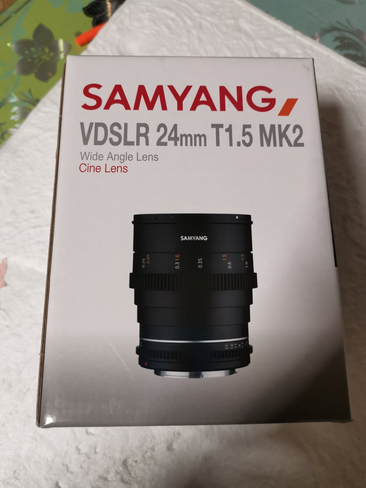 SAMYANG VDSLR 24mm T1.5 MKii Cinéma pour Canon RF neuf + garantie