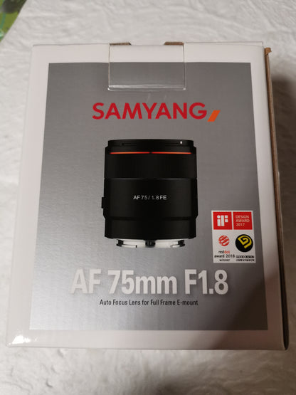 SAMYANG AF 75mm F1.8 pour Sony E neuf + garantie