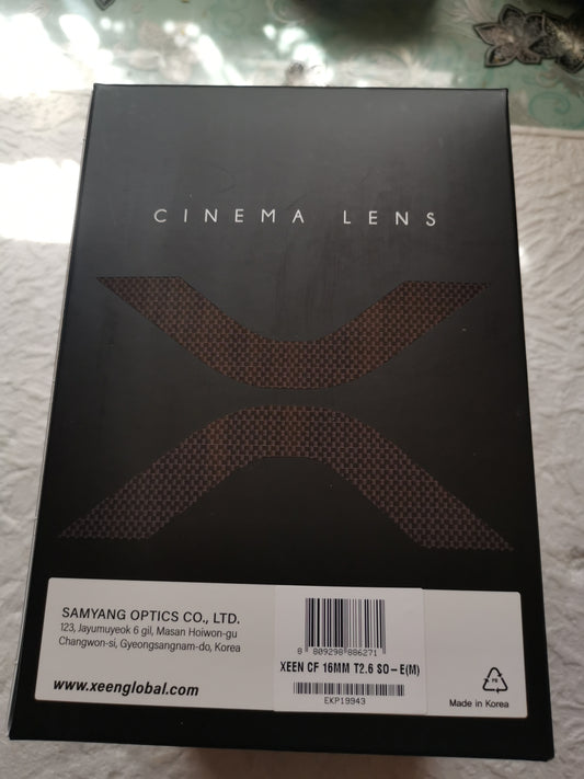 SAMYANG XEEN CF 16 mm T2.6 SO pour Sony E neuf + garantie