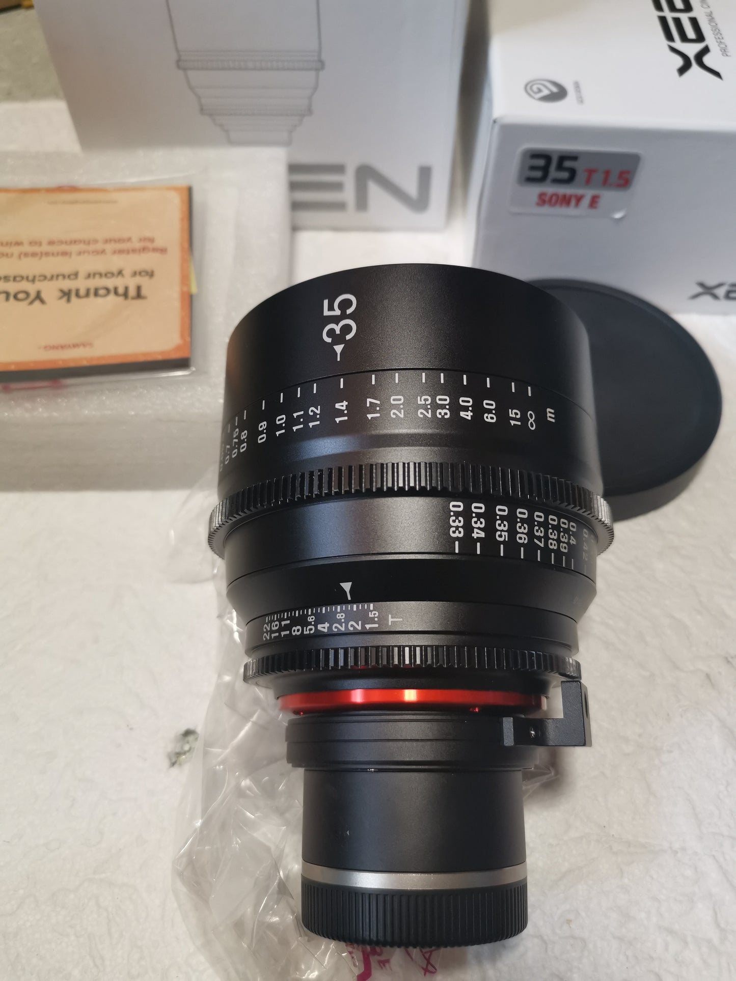 SAMYANG XEEN 35 mm T1.5 Cinéma pour Sony E neuf + garantie