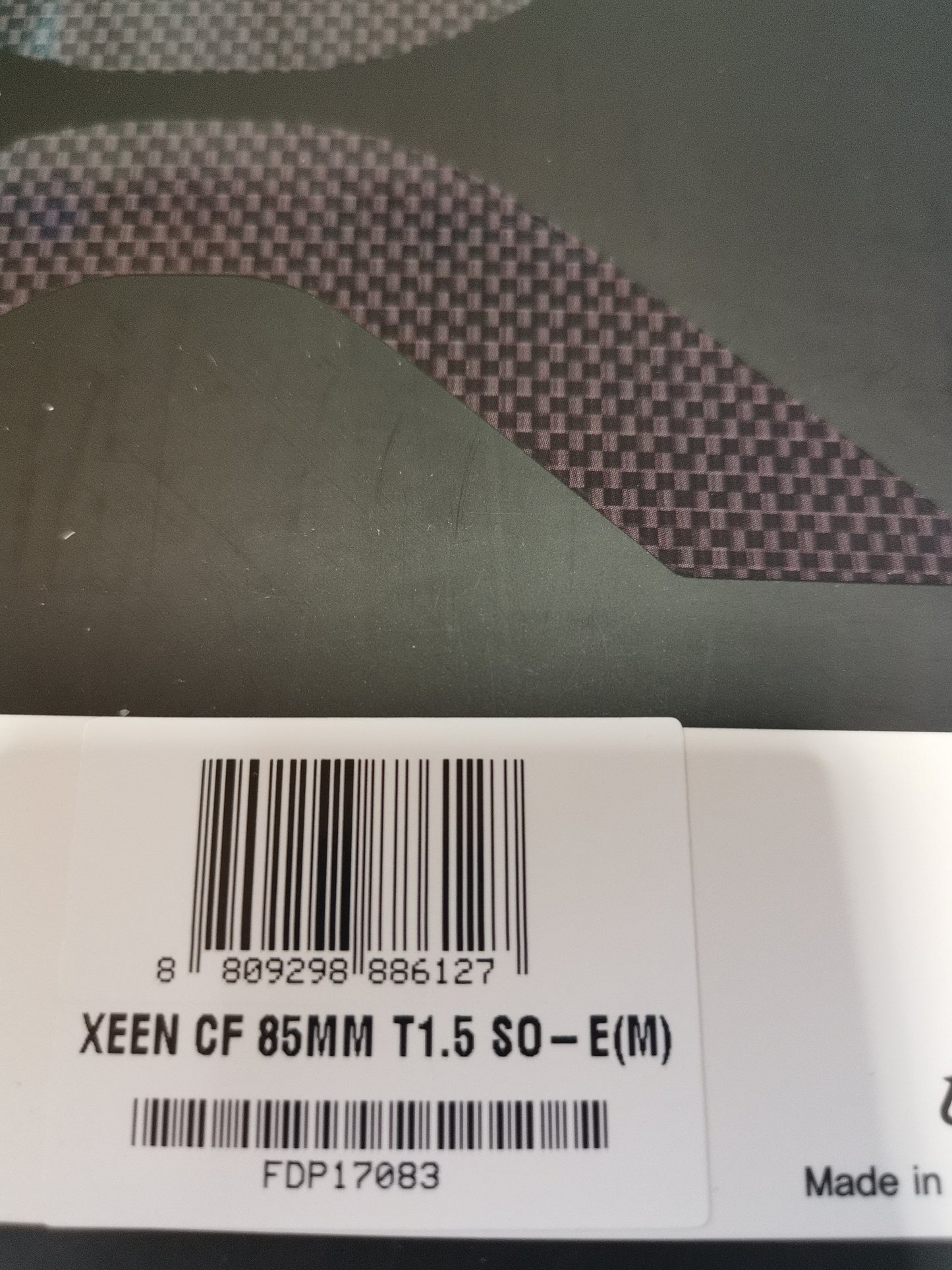 SAMYANG XEEN CF 85 mm T1.5 SO Cinéma pour Sony E neuf + garantie