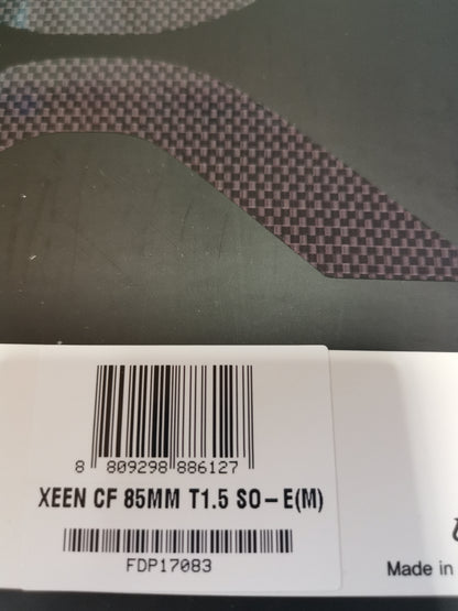 SAMYANG XEEN CF 85 mm T1.5 SO Cinéma pour Sony E neuf + garantie