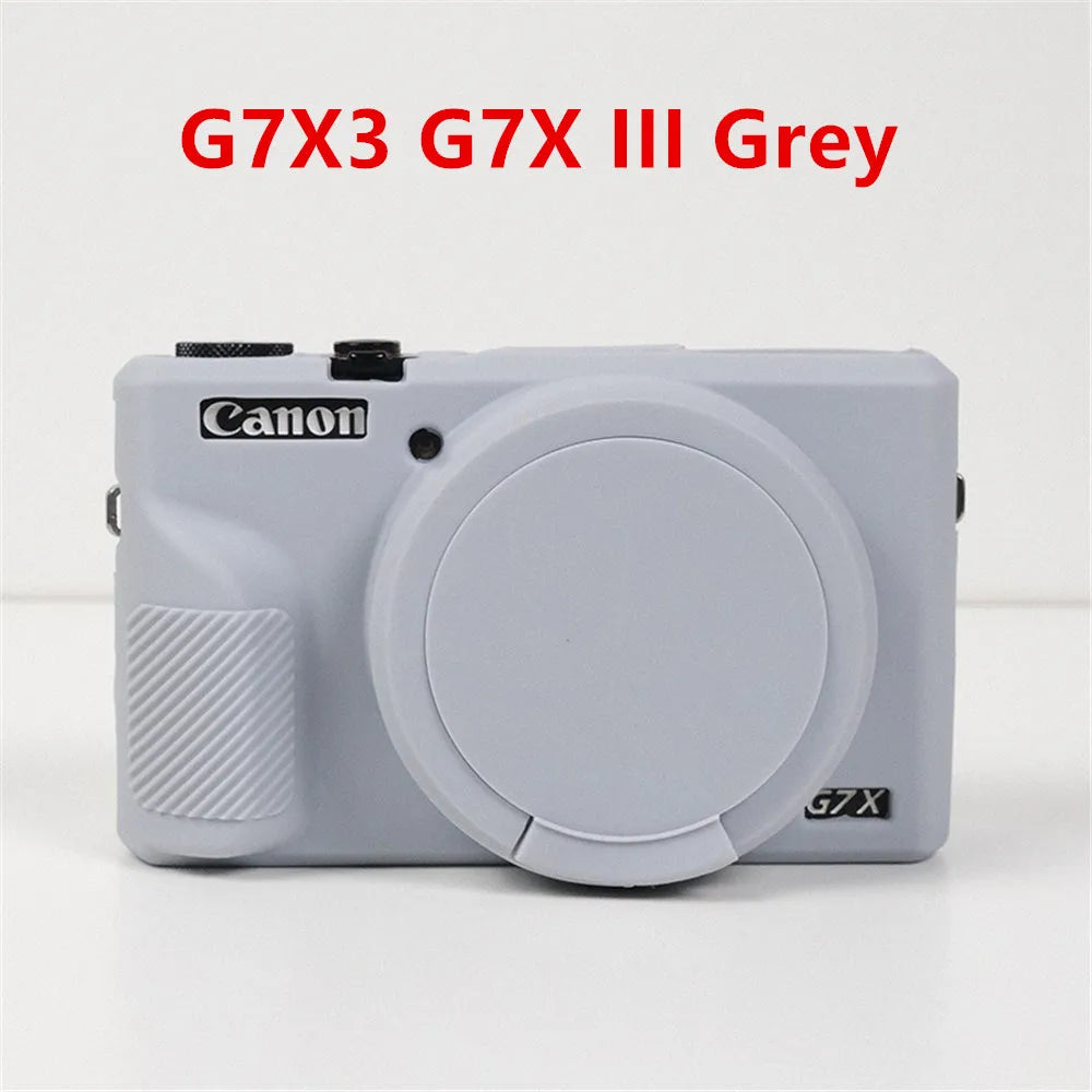 Housse silicone de protection anti-choc pour Canon G7X Mark II III G7XII G7X2 G7XIII G7X3