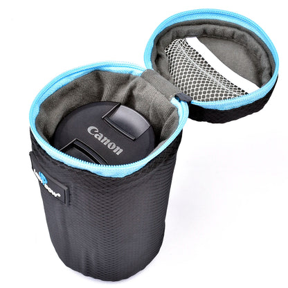 Housse pour objectif Lightdow étanche, souple et anti-choc S, M, L, XL canon nikon sony fuji ...