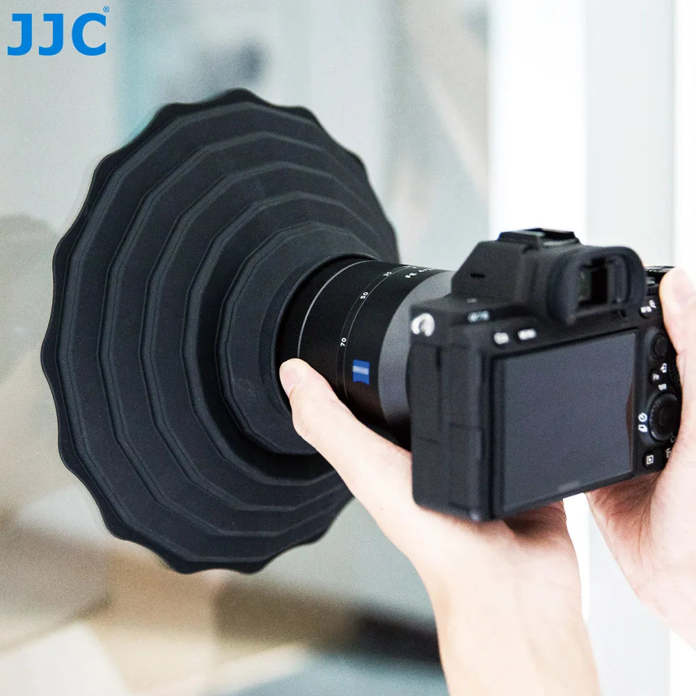 Pare soleil JJC en silicone pliable et réversible pour appareil photo, dimensions 53mm ~ 72mm,73mm ~ 88mm