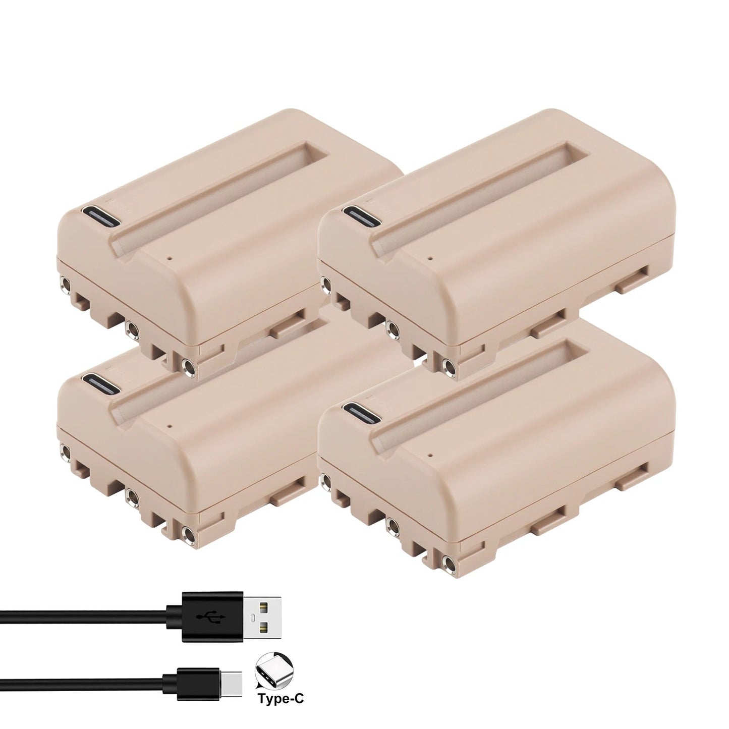 Batterie Probty 2250mAh NP-FM500H NP FM500H FM500H USB-C pour Sony Alpha A58 A57 A65 A77 A99 A900 A700 A580 A560 A550 A850