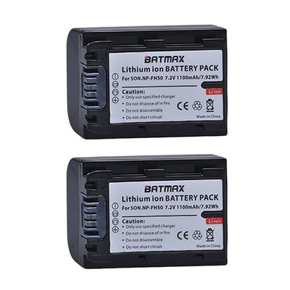 Batterie Batmax NP-FH50 NP-FH40 1100mAh + chargeur pour Sony A230 A330 A290 A380 A390 HDR-TG1E TG3 TG5 TG7 DSC-HX1