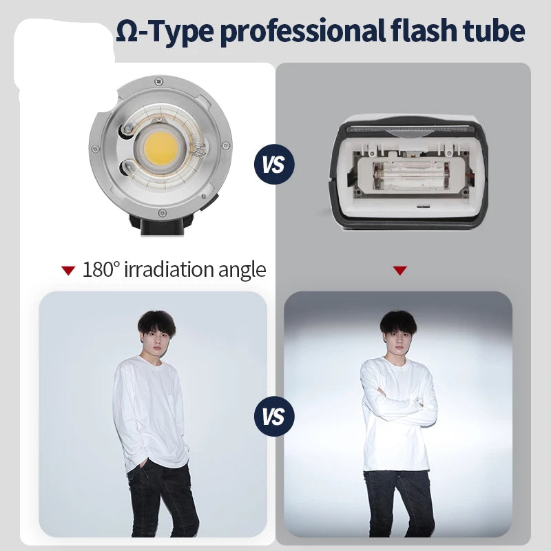 Flash stroboscopique JINBEI HD200pro avec batterie pour l'extérieur 200W TTL 2.4G HSS pour Canon Sony Nikon