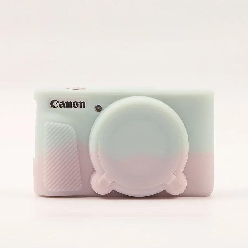 Housse de protection en silicone anti-choc pour Canon PowerShot SX740 / SX730